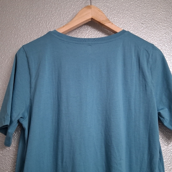 NWT Eileen Fisher Teal Tee Shirt Size S/P - Picture 11 of 14